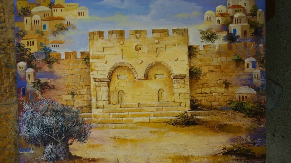 游览耶路撒冷艺术品市场