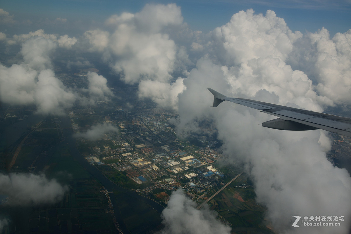 飞机、蓝天、白云------