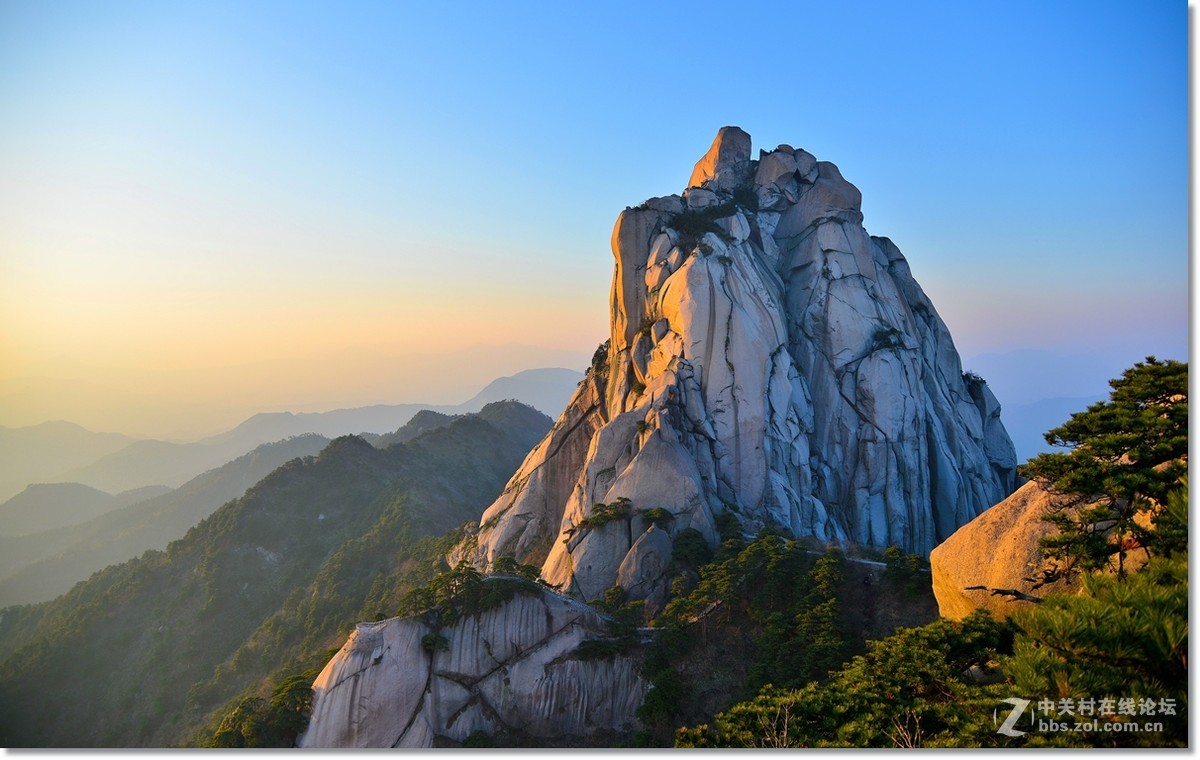天柱山的夕阳