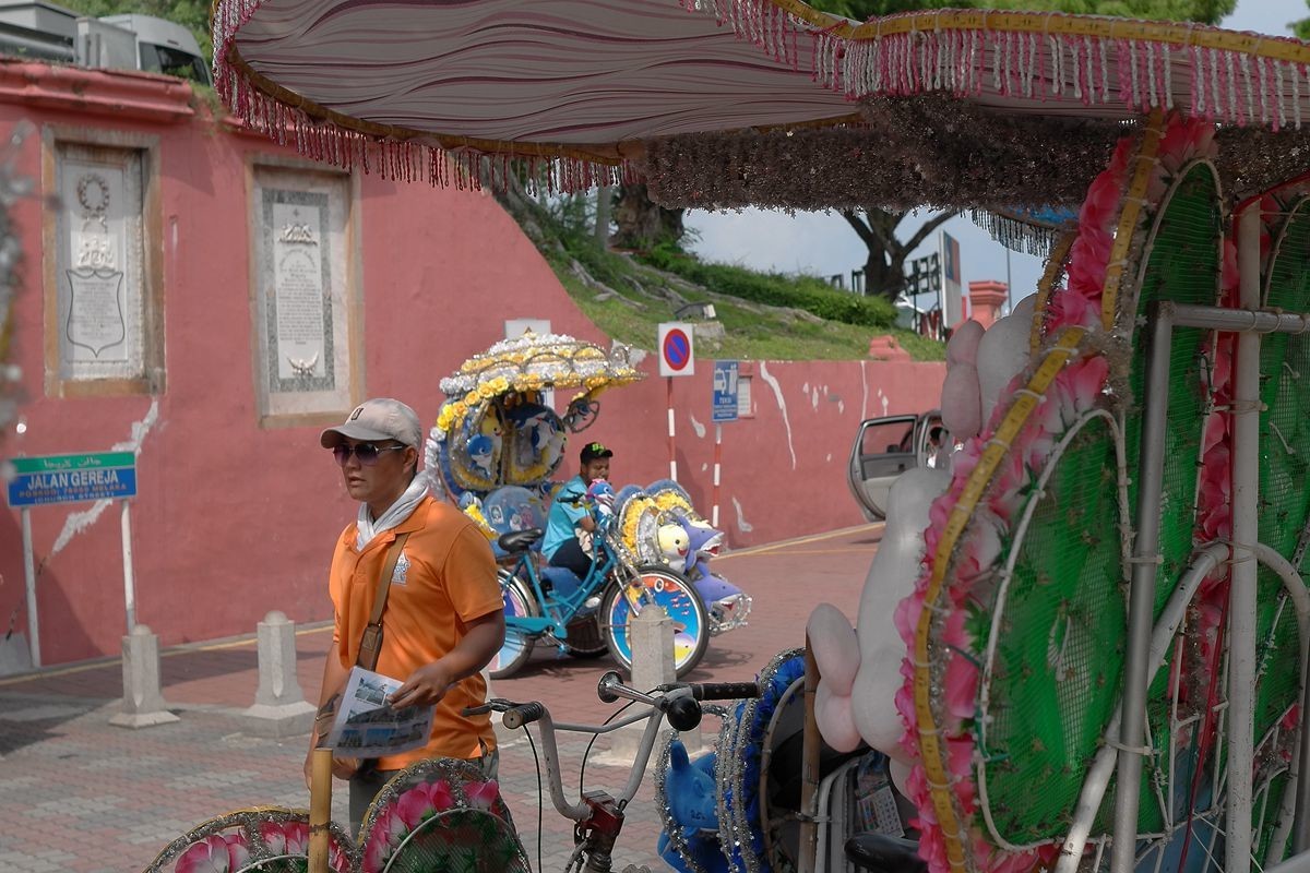 马来西亚·马六甲·叮当车与西瓜汁