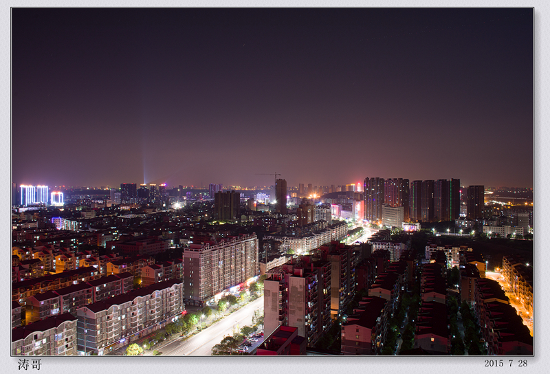 28楼天台夜景！-中关村在线摄影论坛