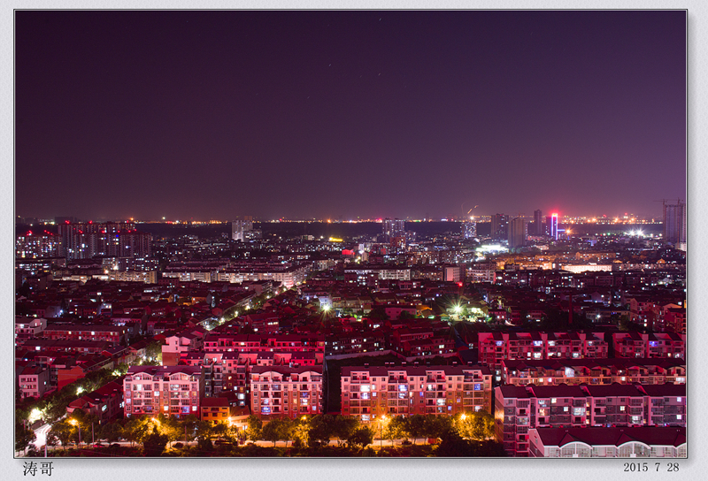 28楼天台夜景！-中关村在线摄影论坛