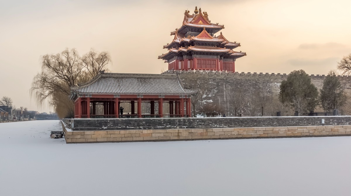 故宮角樓神武門雪景2019021211