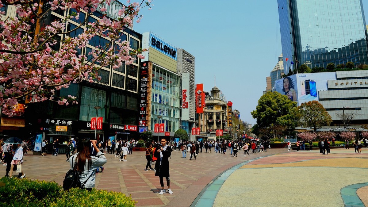 上海街景車站南京路浦東