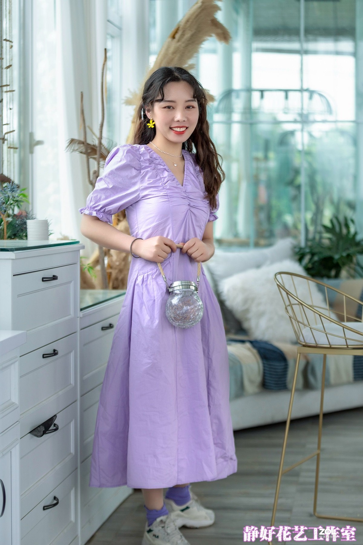 岁静好花艺工作室环境人像(暖暖)