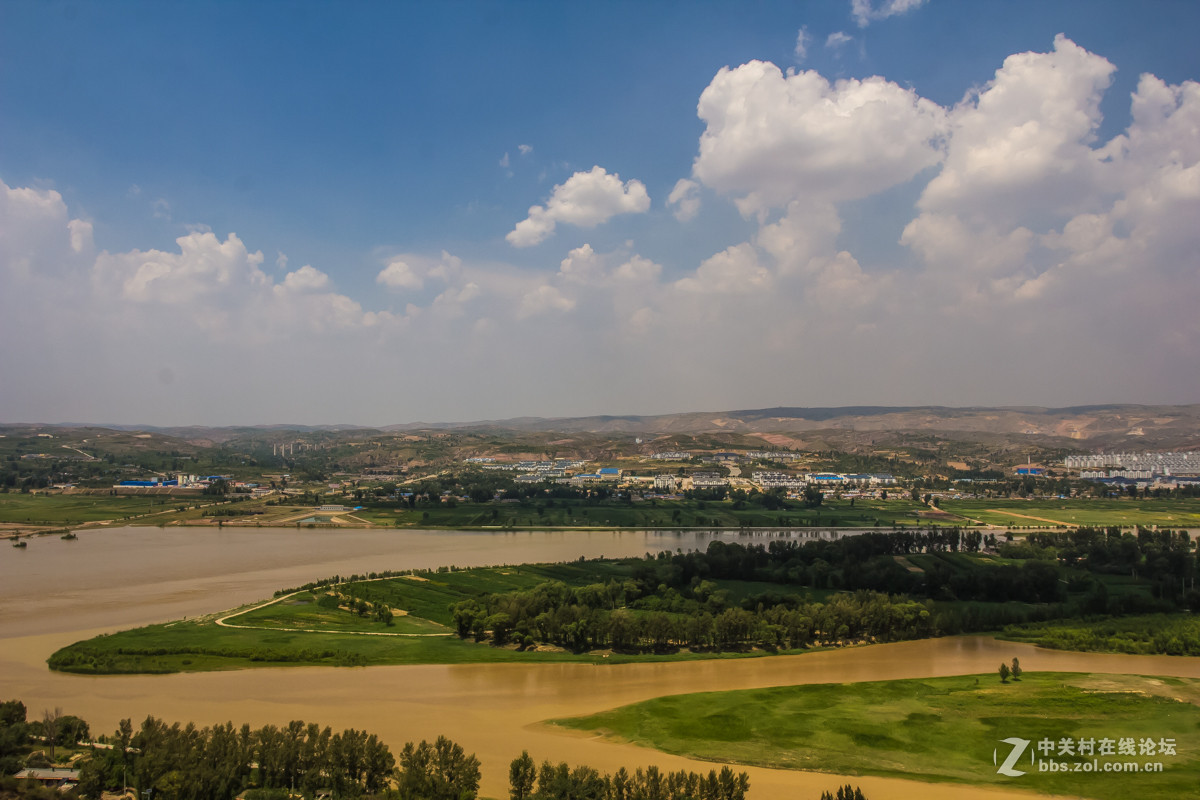 俯瞰山西河曲娘娘滩