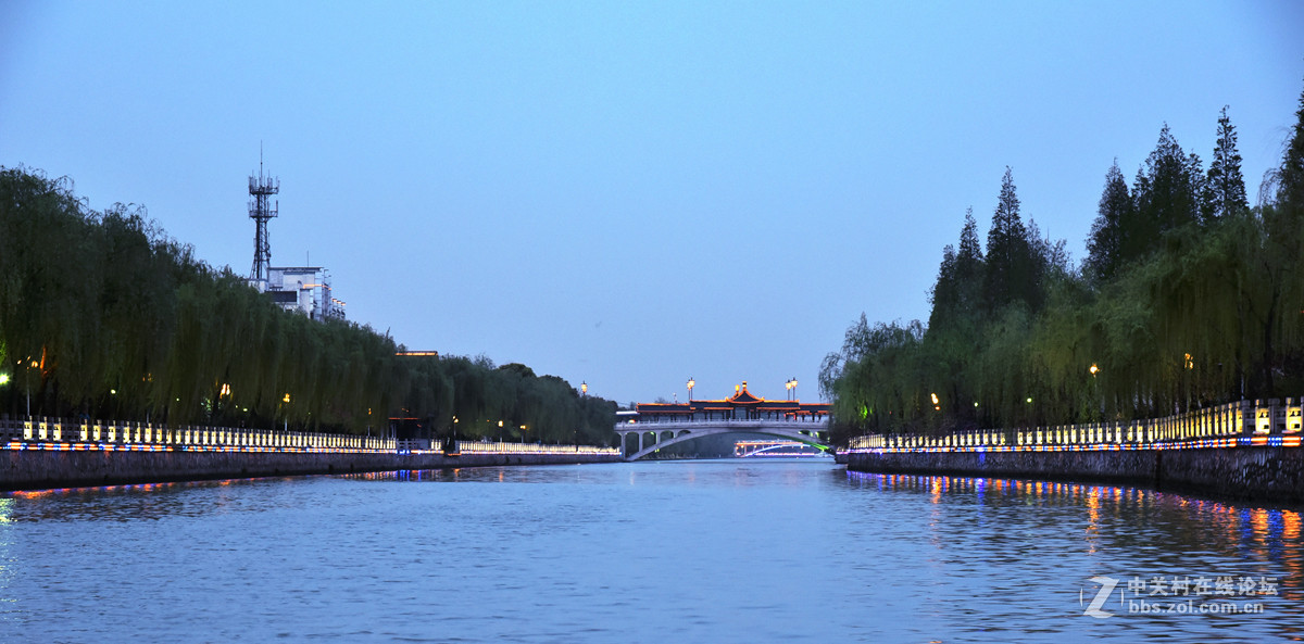 京杭大运河的夜晚（第一次拍夜景）