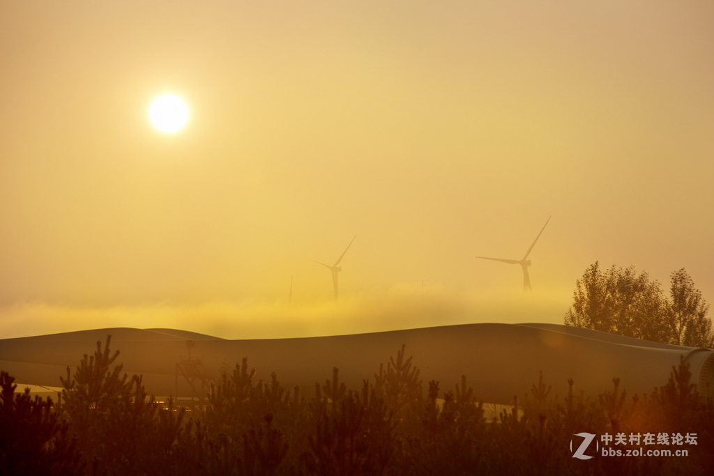 高速路上看日出