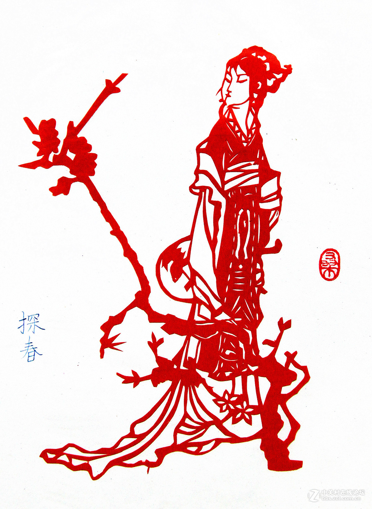 榆树桑田剪纸红楼梦系列金陵十二钗