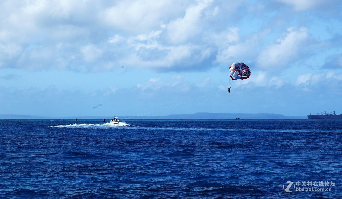 塞班之旅快艇拖伞