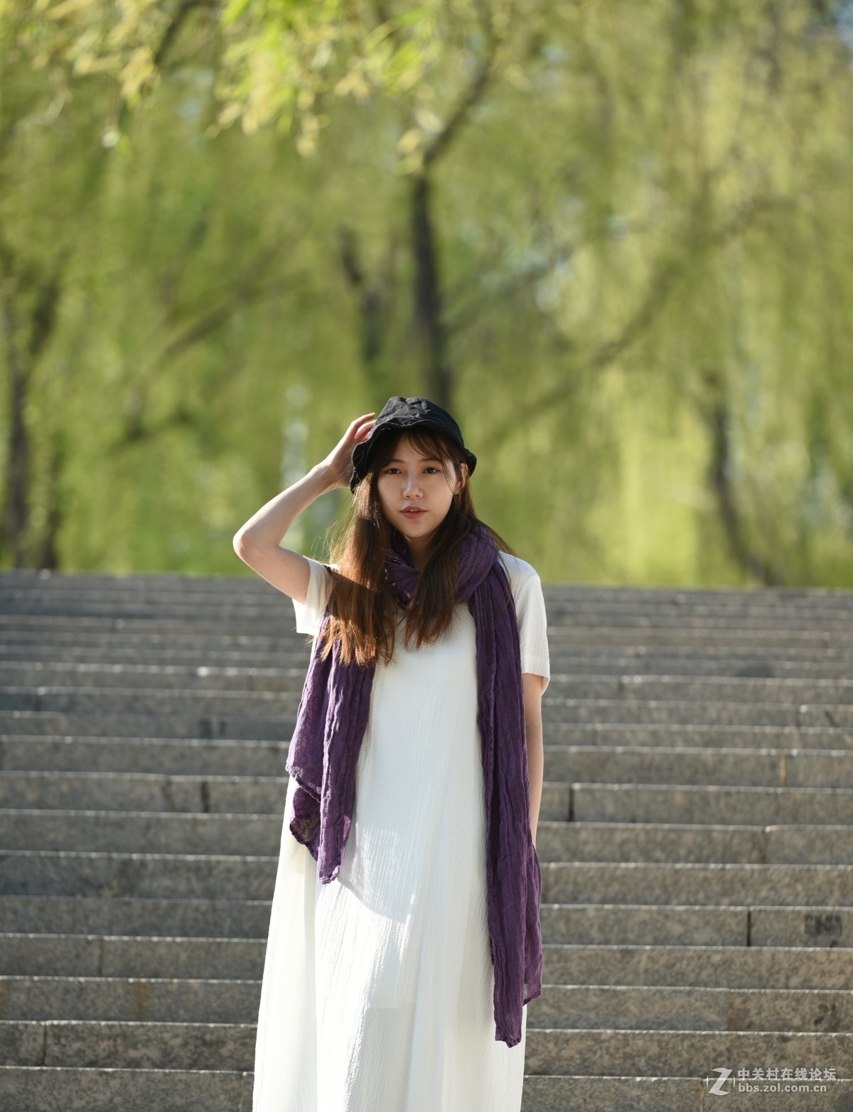 户外美女模特一组