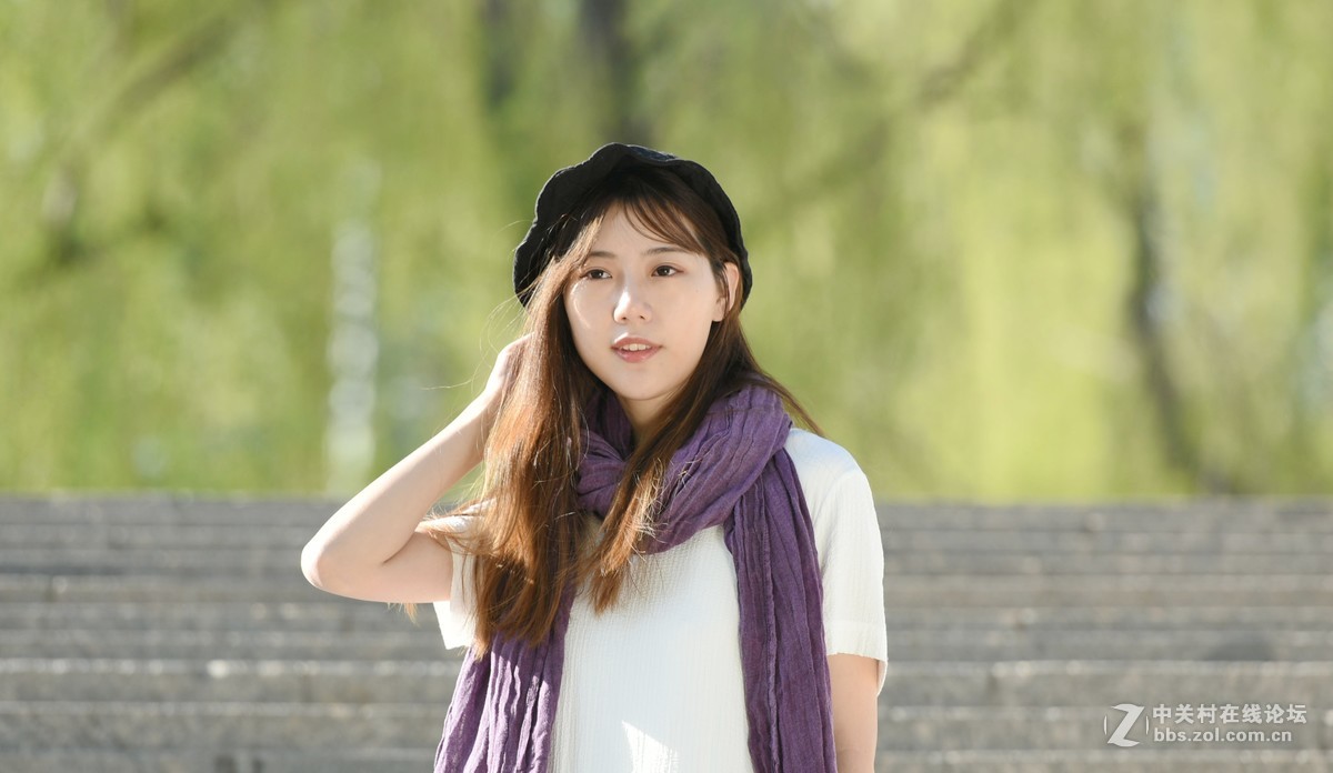 户外美女模特一组