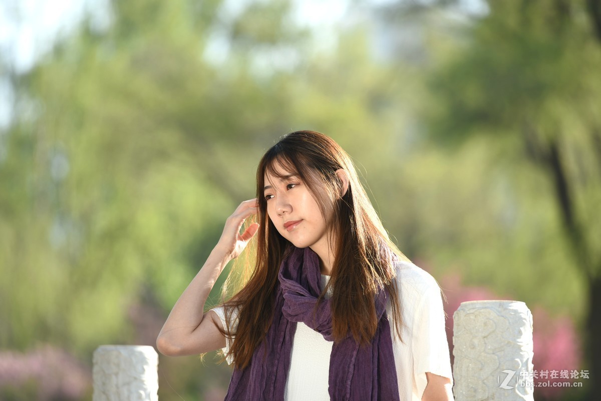 户外美女模特一组