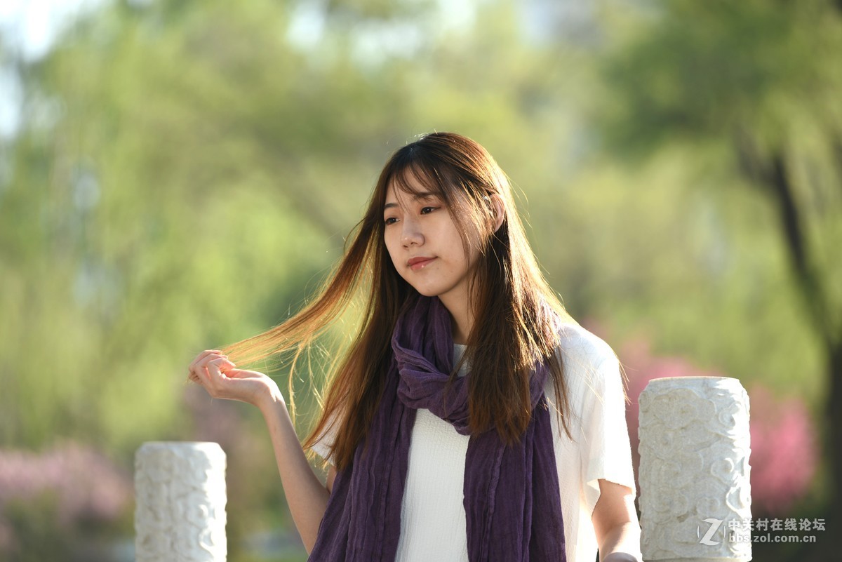 户外美女模特一组