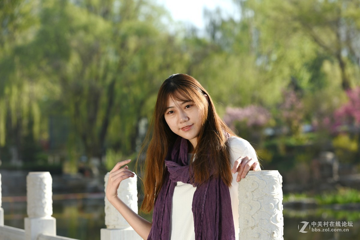 户外美女模特一组