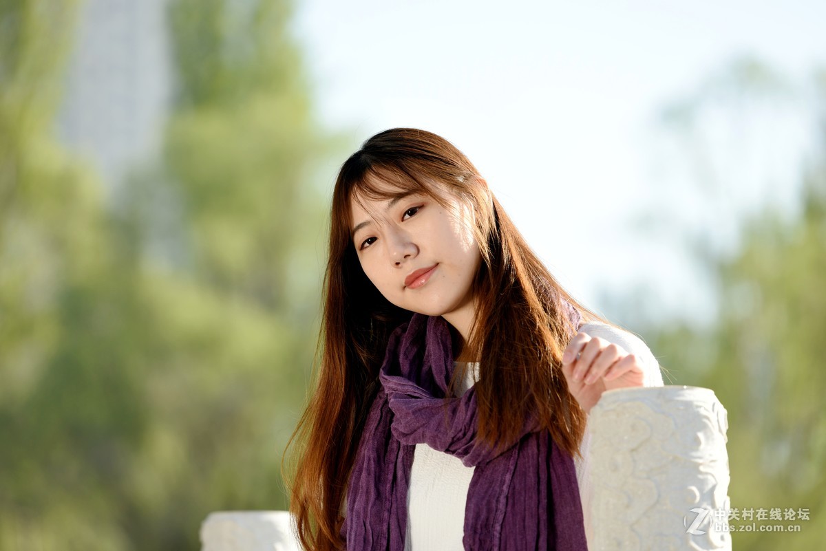 户外美女模特一组