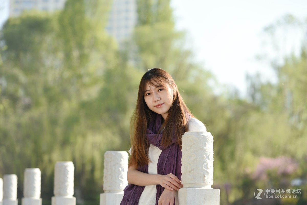 户外美女模特一组