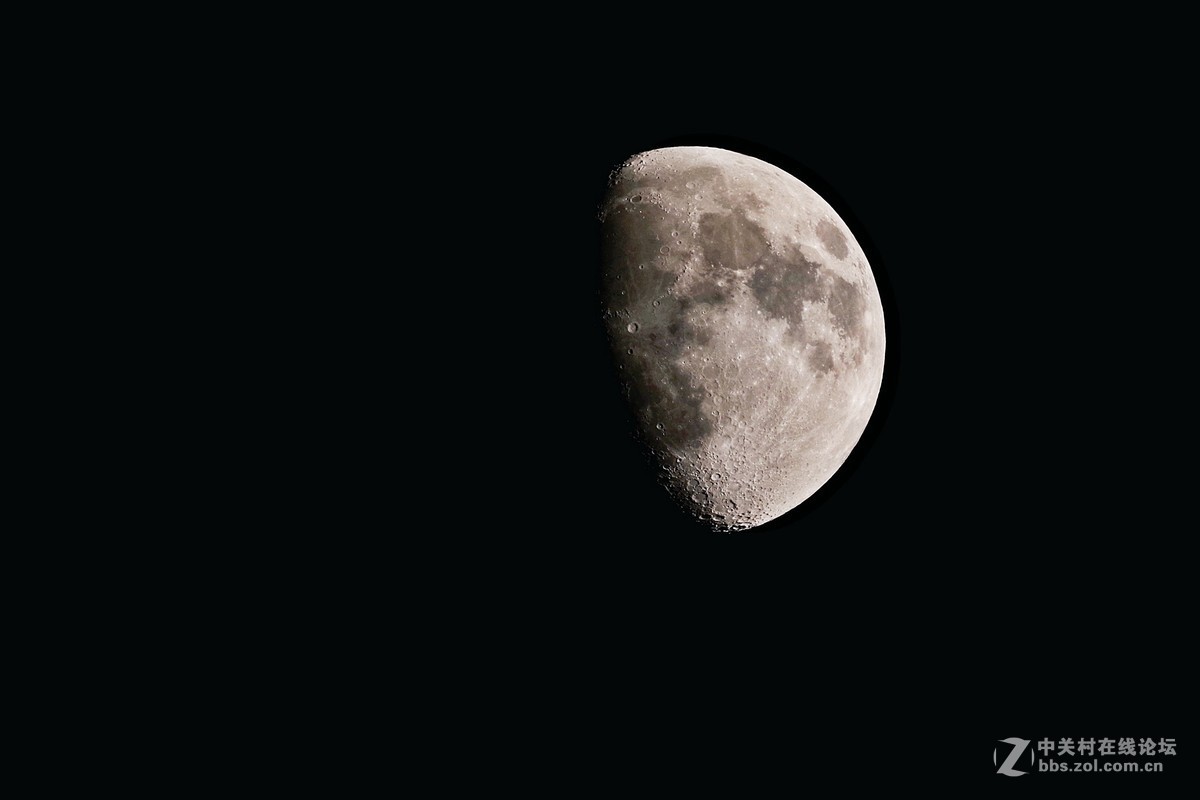 宾得150-450mm镜头拍月亮