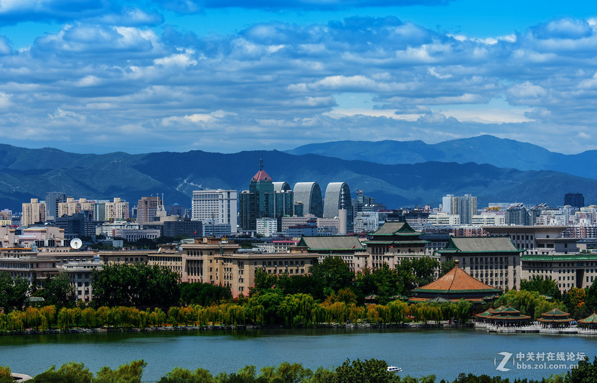 景山上拍北京的东西南北