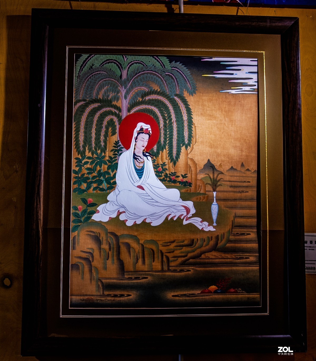 拉萨市罗布林卡公园唐卡拍摄