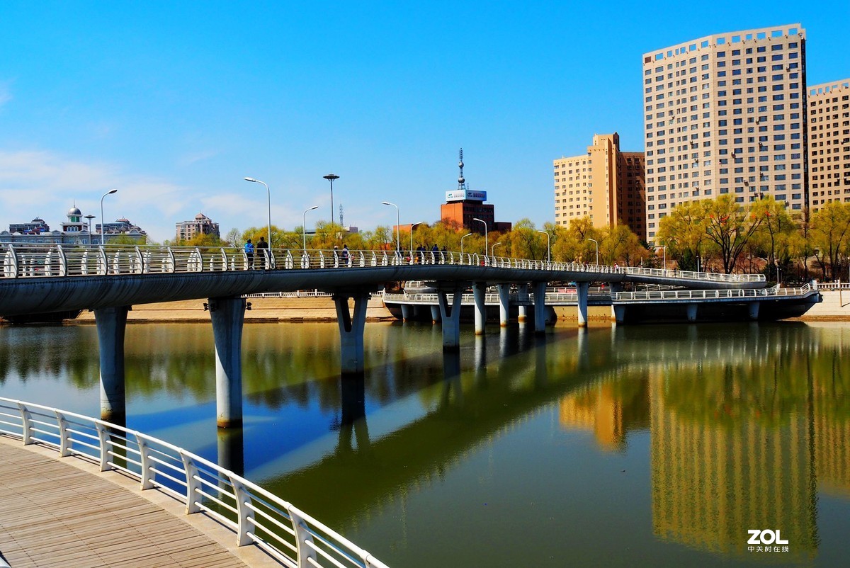 闲遛闲怕——到江心岛的步行桥