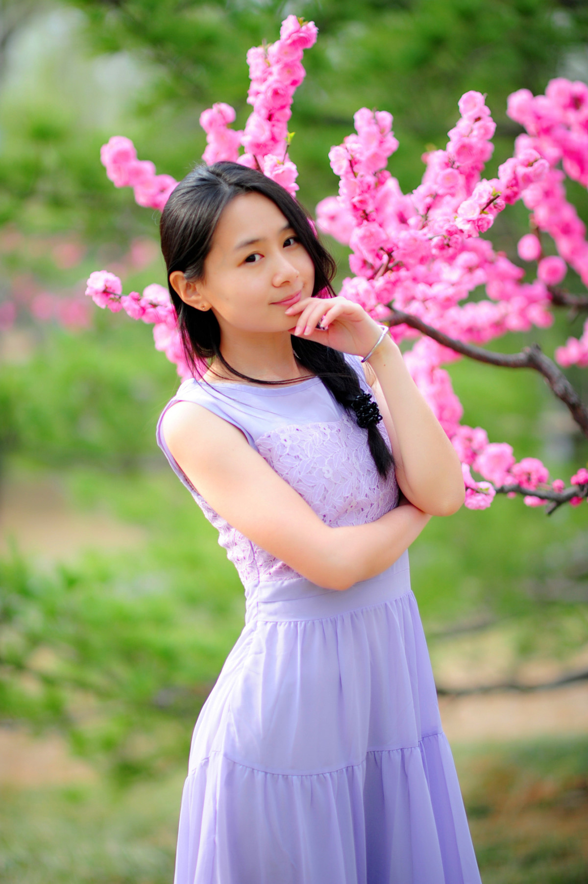 红色力量摄影博客2015浪漫北京的春天桃花盛开的季节小演员车模美女