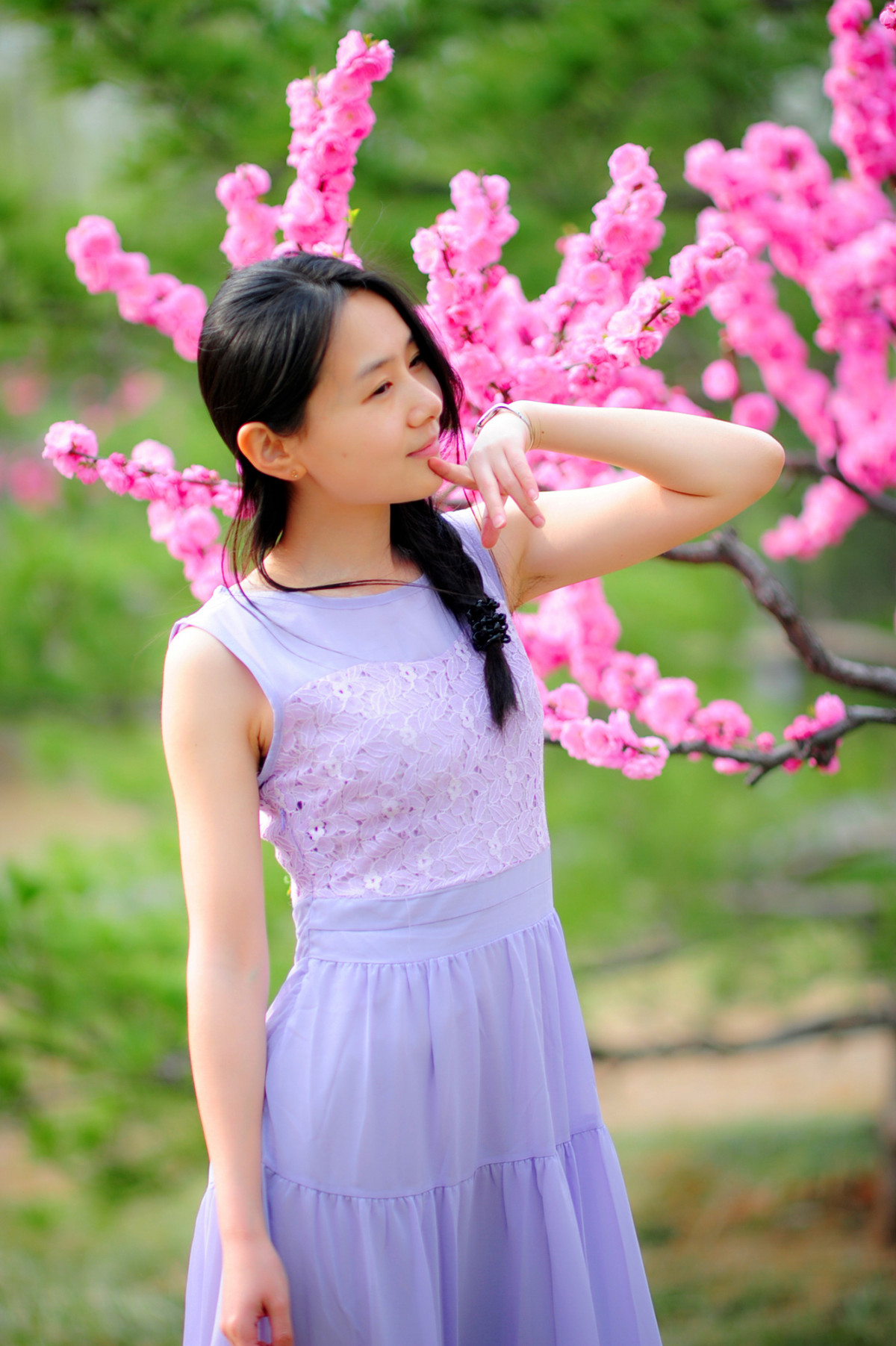 红色力量摄影博客2015浪漫北京的春天桃花盛开的季节小演员车模美女