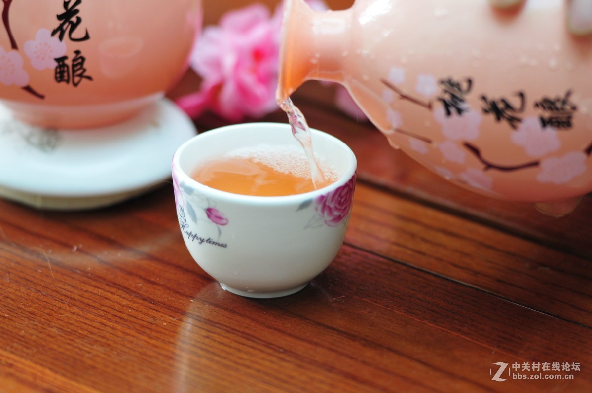 静物拍摄 桃花酿