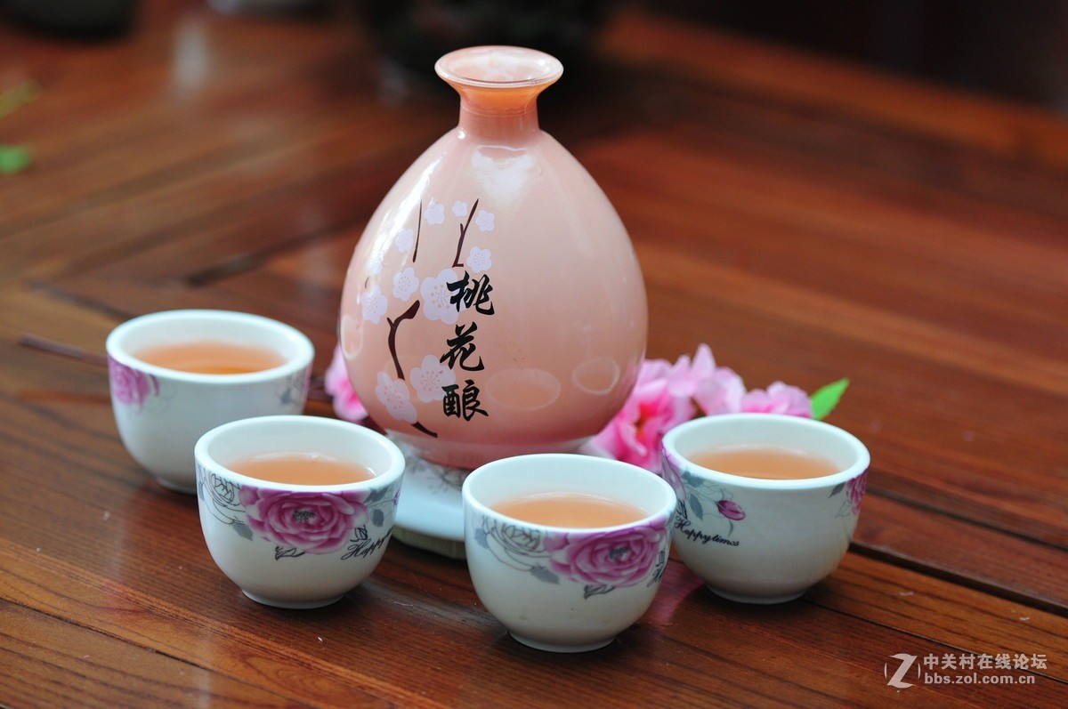 静物拍摄 桃花酿