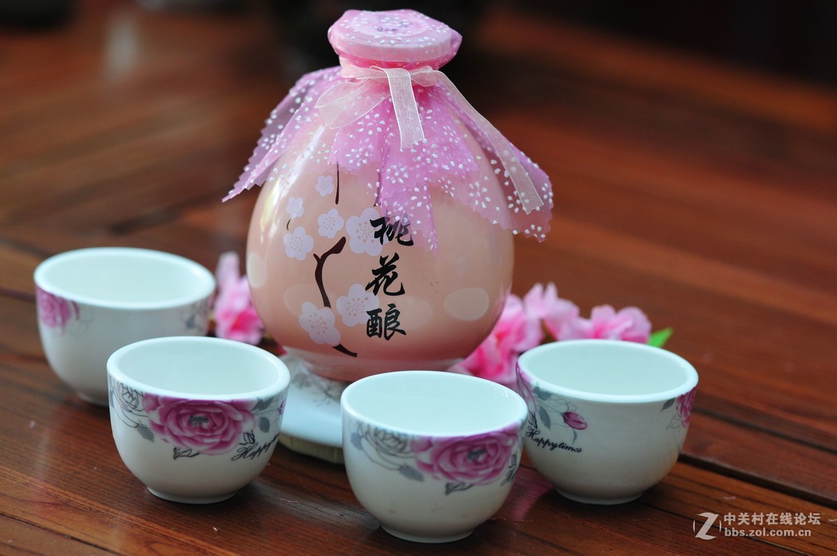 静物拍摄 桃花酿