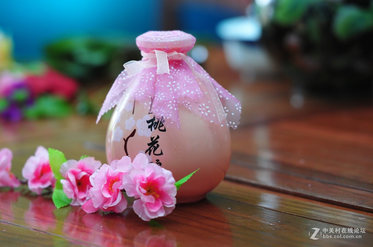 静物拍摄 桃花酿