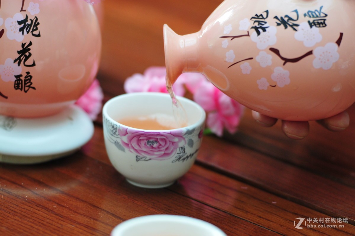 静物拍摄 桃花酿