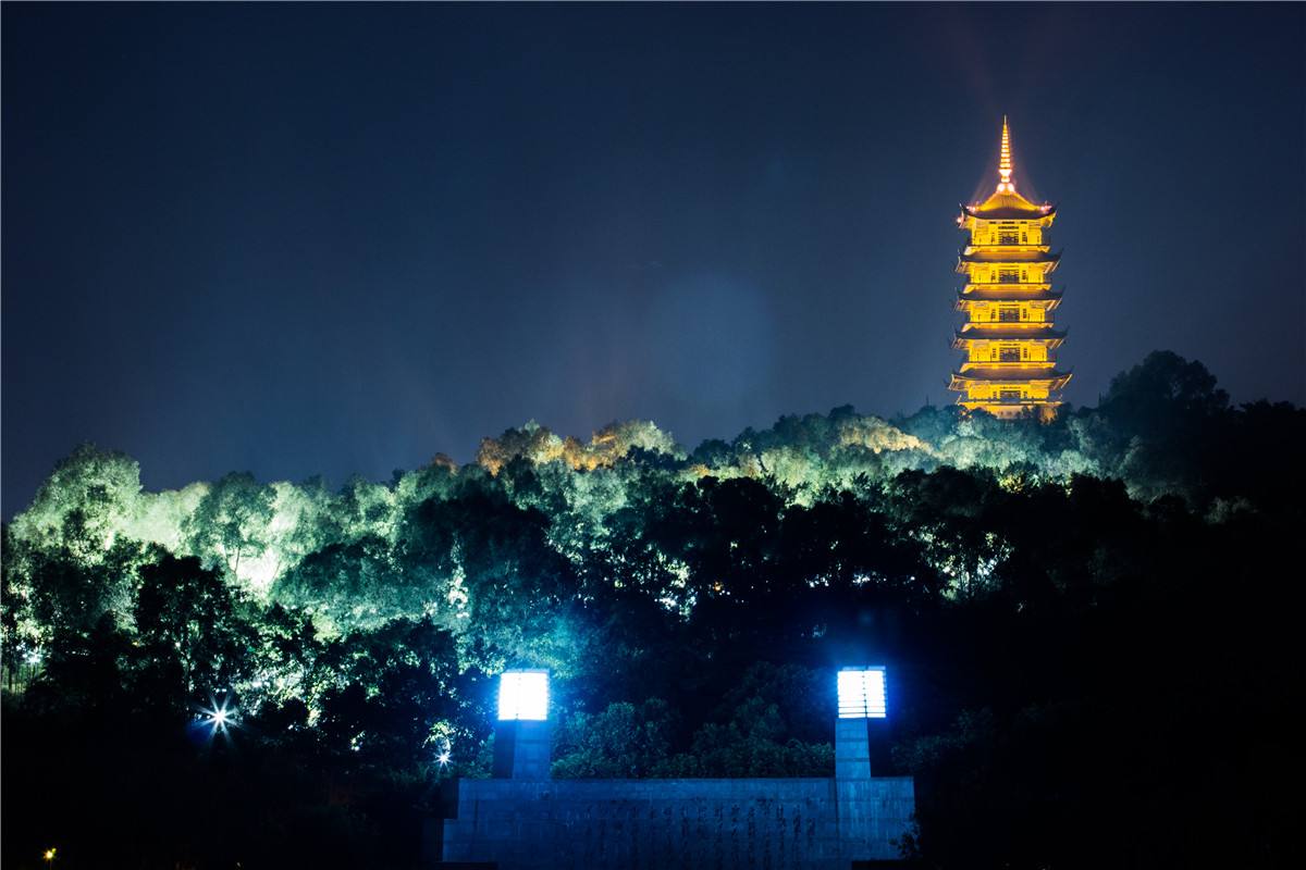 佛山南海灯塔夜景一组