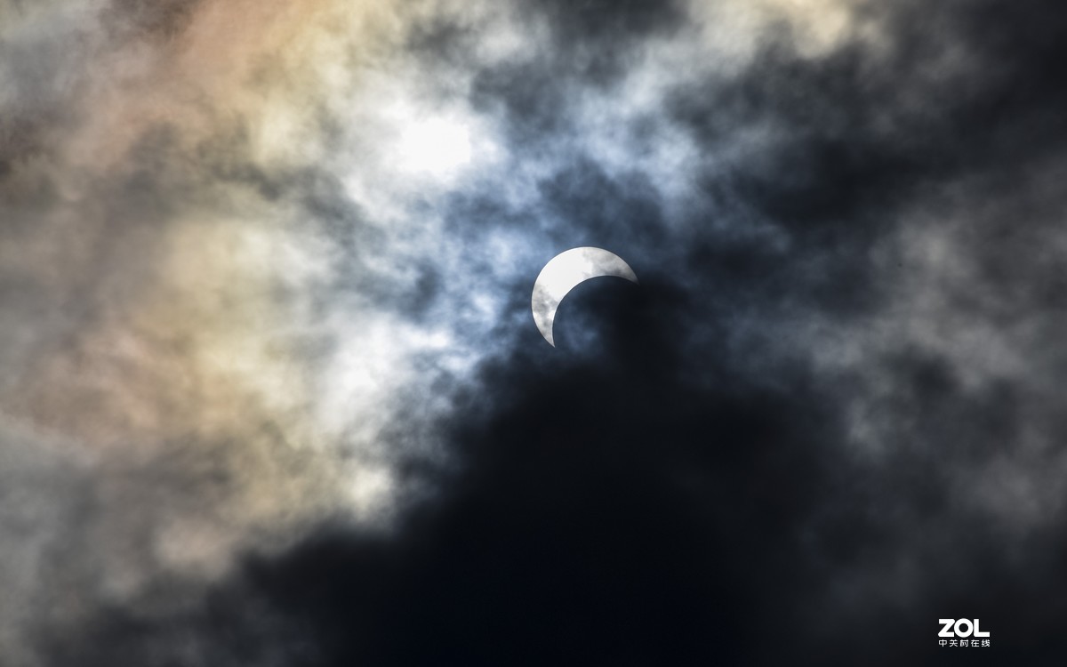 贵阳上空的日环食