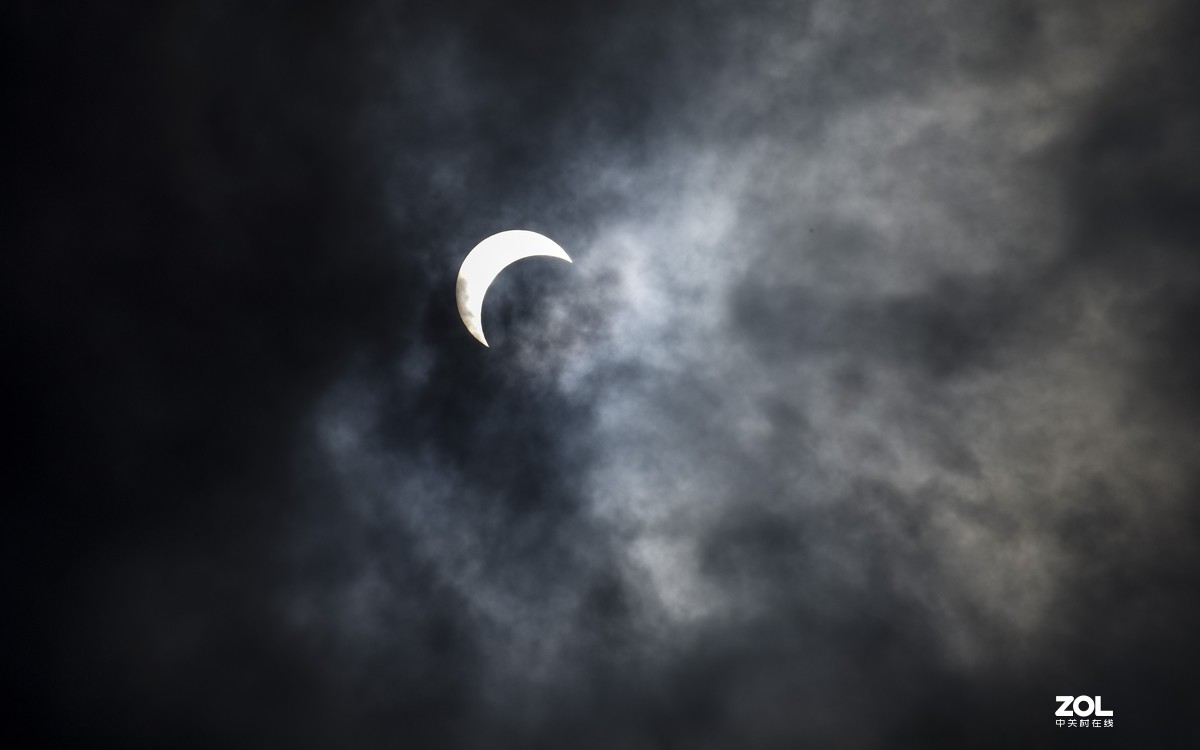 贵阳上空的日环食