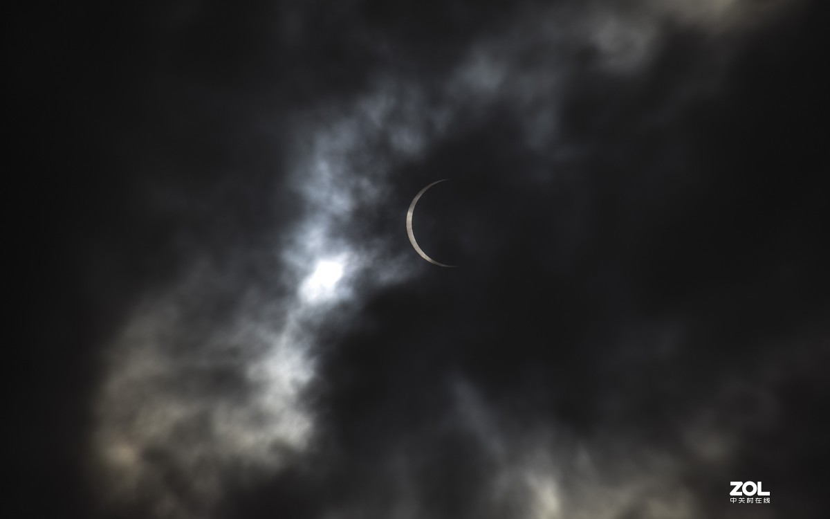 贵阳上空的日环食