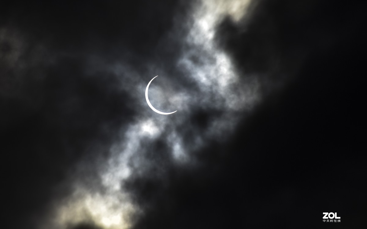 贵阳上空的日环食