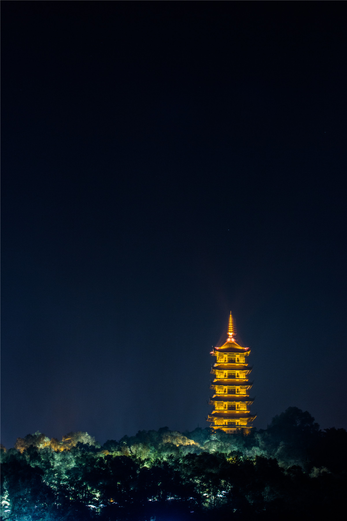 佛山南海灯塔夜景一组