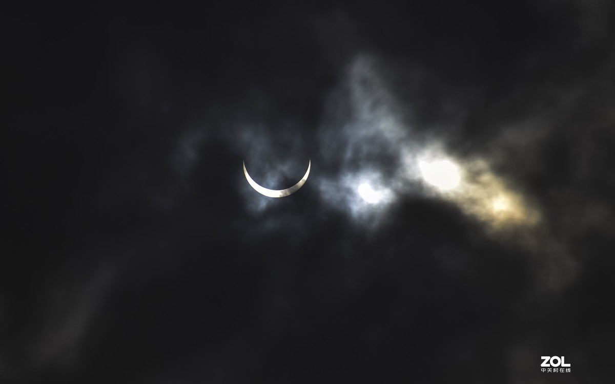 贵阳上空的日环食