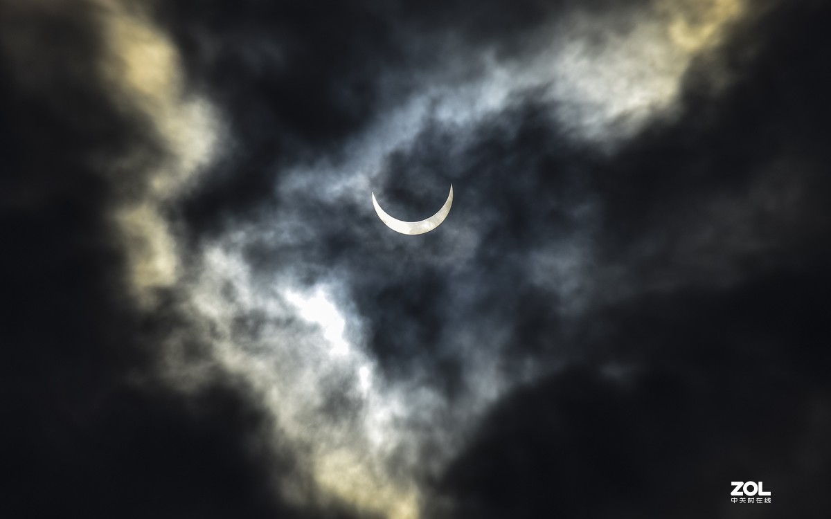 贵阳上空的日环食