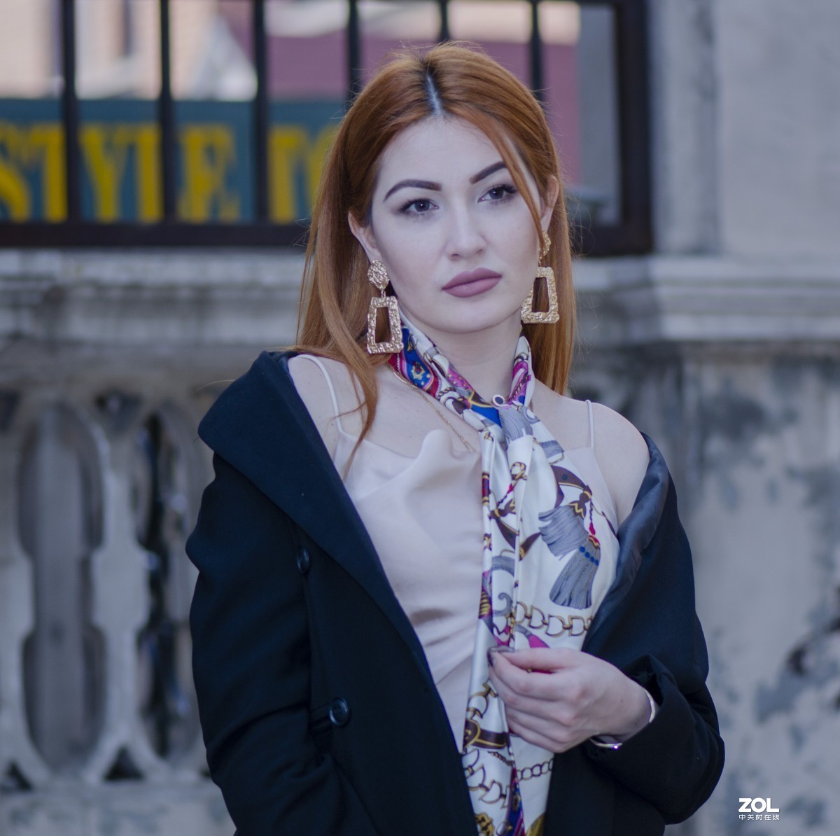 以色列美女在天津意式风情街