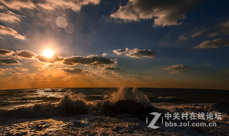 夕阳霞光