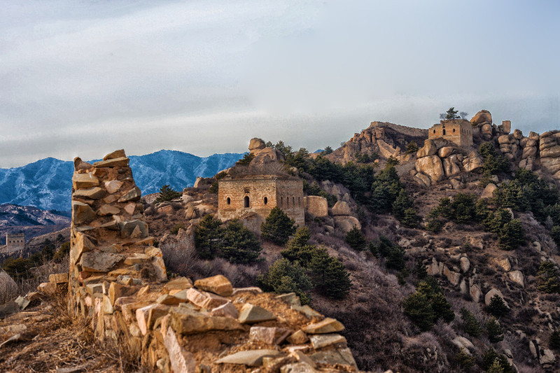 细节提取滤镜长城风光