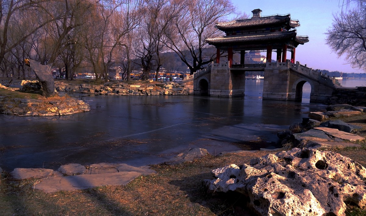 颐和园西堤风光