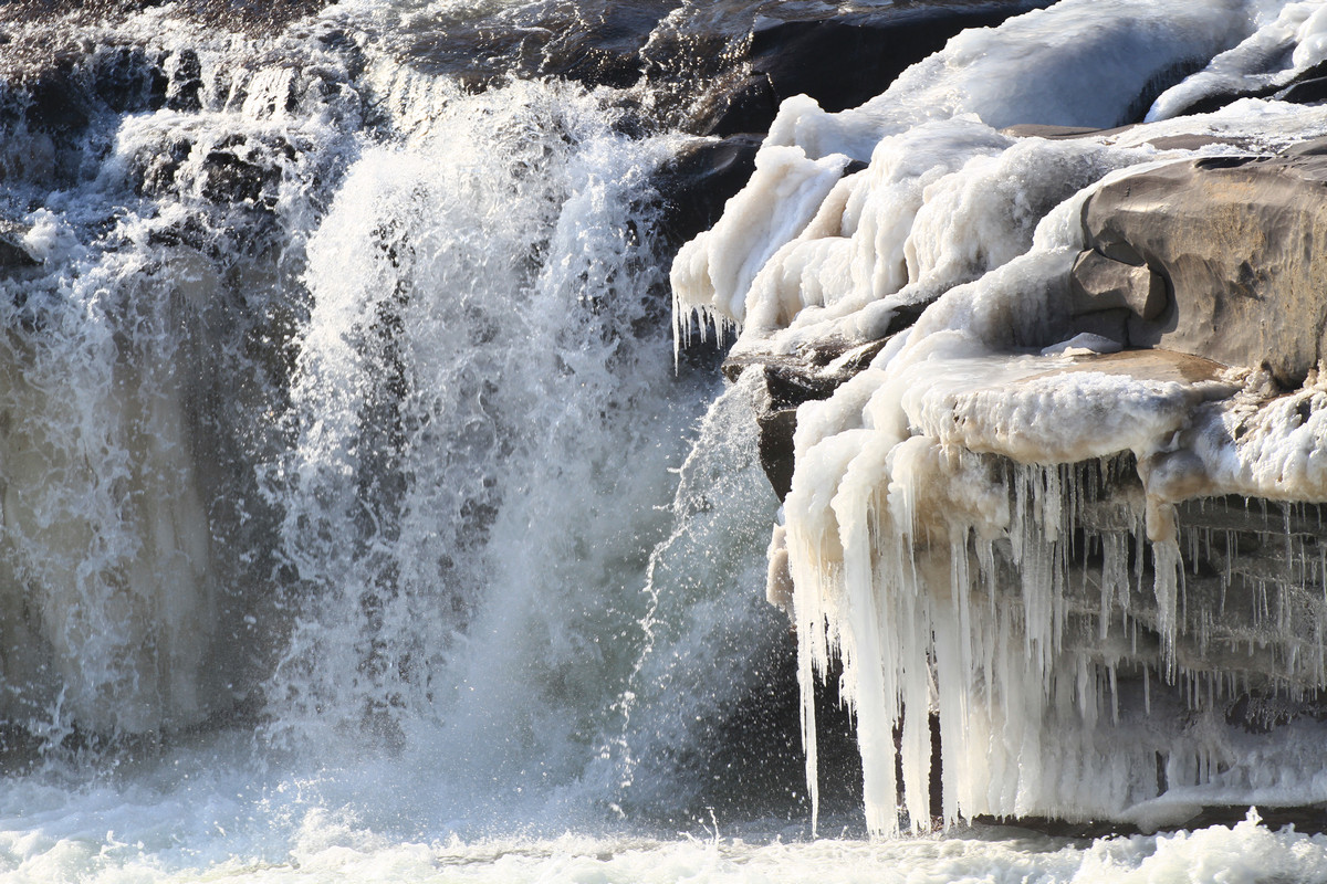 冬拍壶口——祝7D星空(中国)的老师、好友新年快乐！