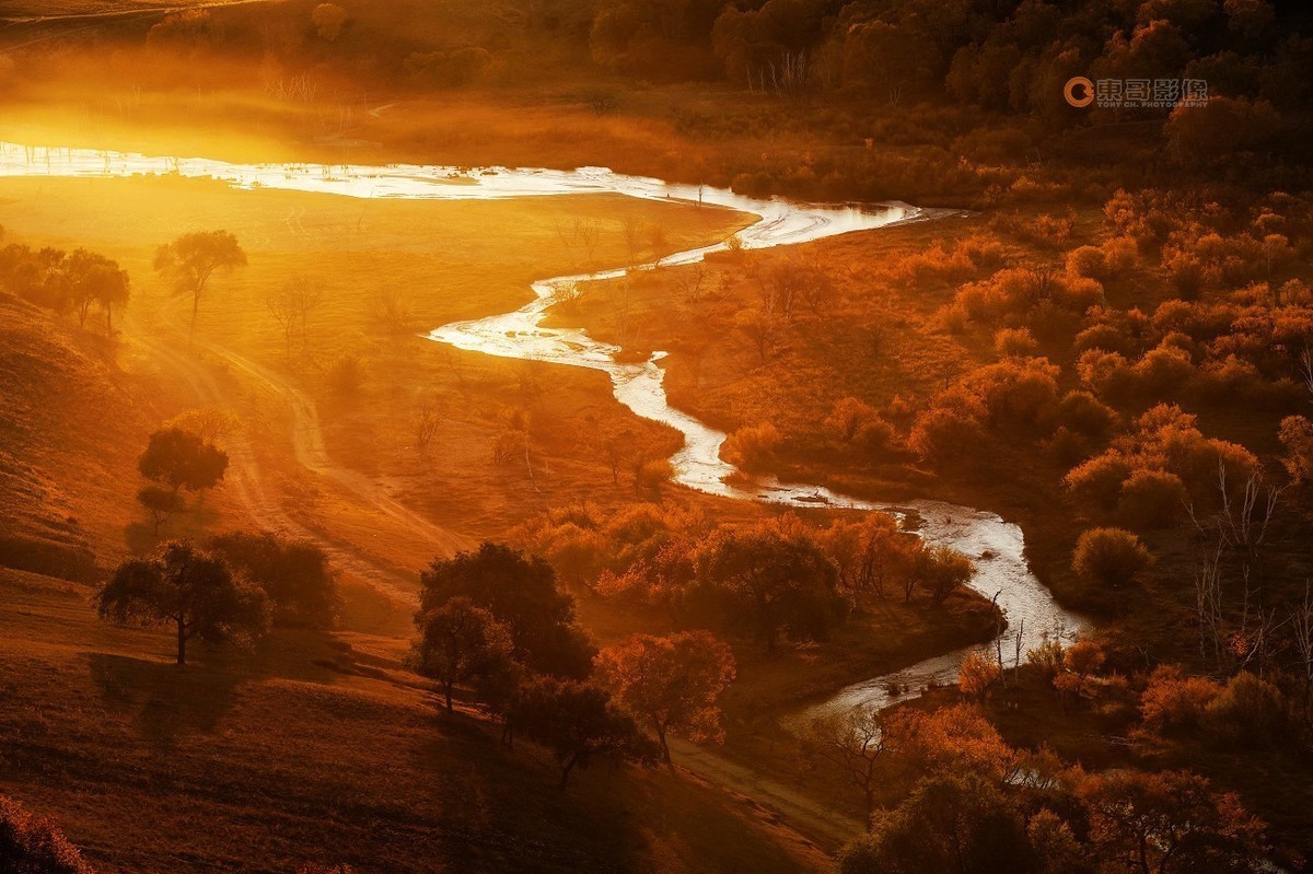 #ZOL月赛晒秋# 透风沟晨曦秋映