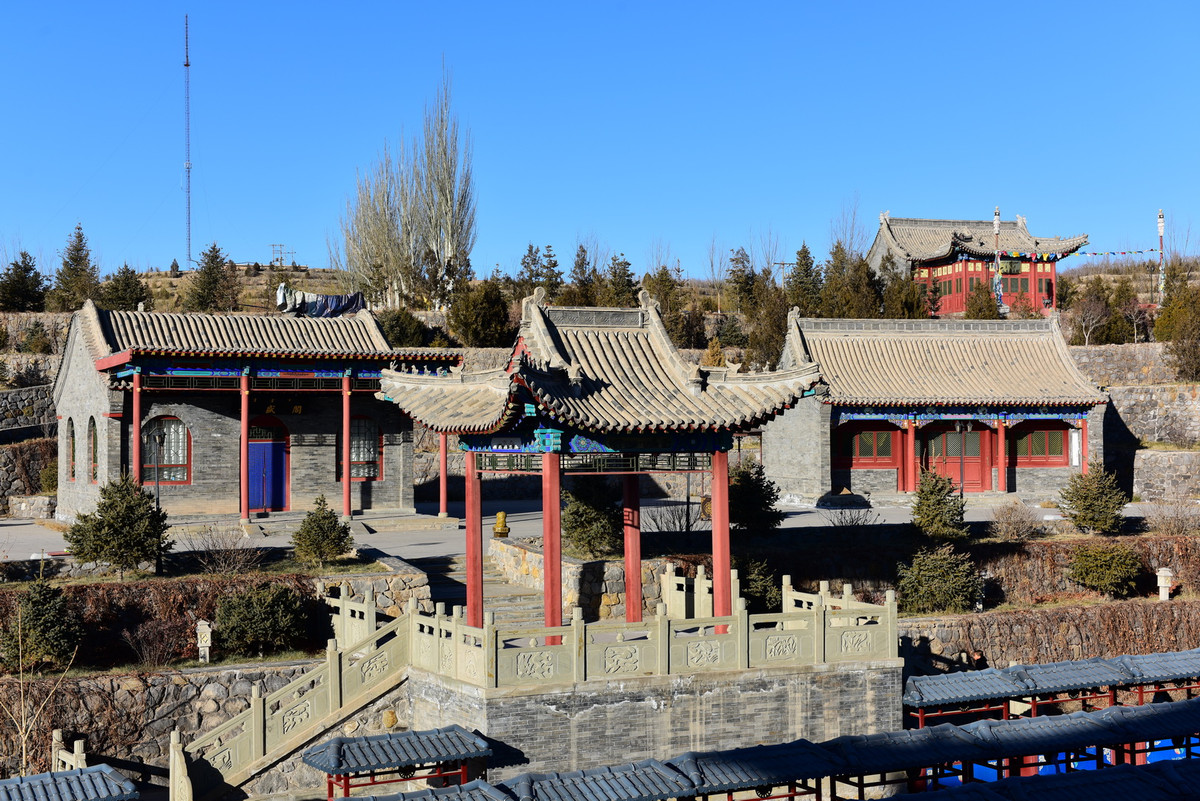 古城冬色内蒙古阿拉善巴彦浩特定远营古城