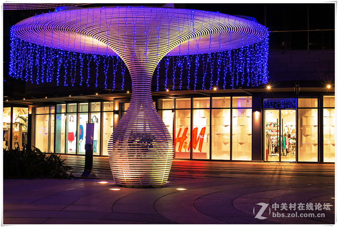 深圳欢乐海洋之多彩灯柱