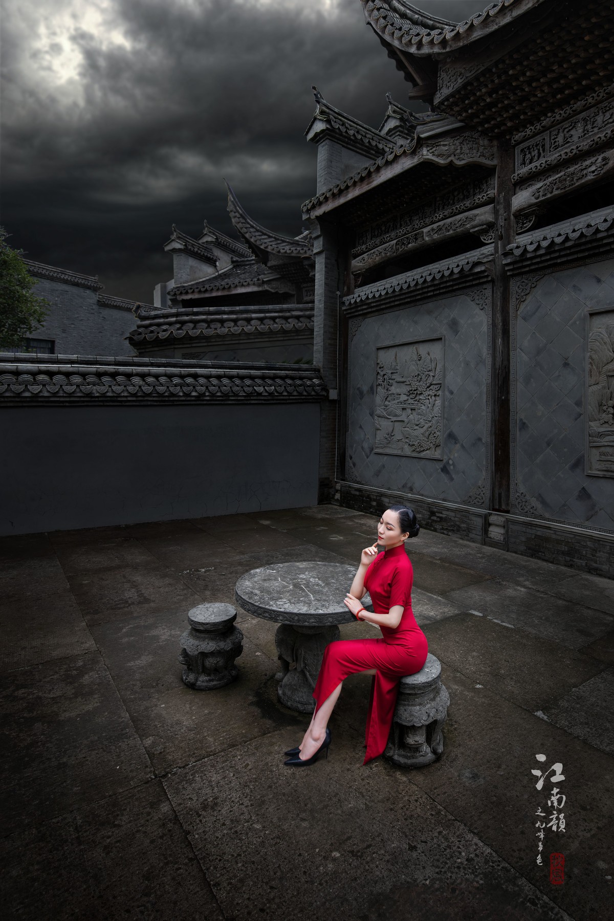 《江南韵》之九峰暮色