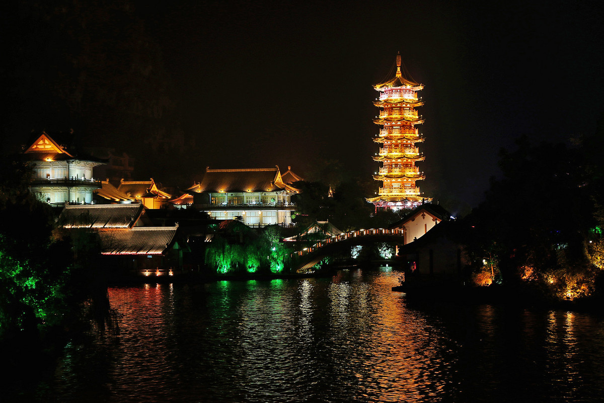 桂林夜景图